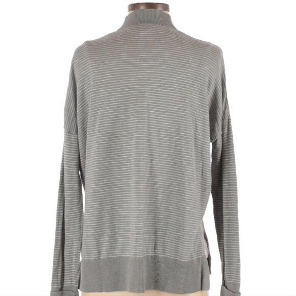 Gap Cardigan xs long sleeve duster layer long sleeve top stripe womens gray top - Picture 6 of 13